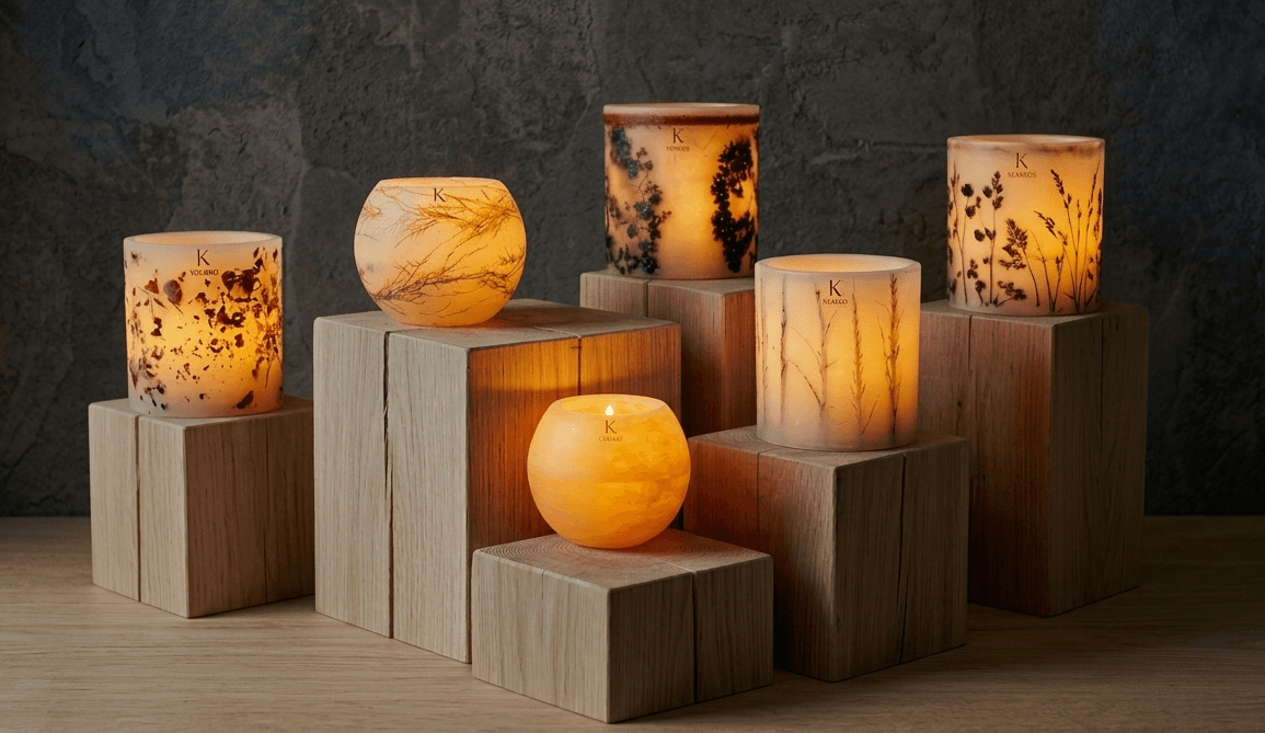 Bougie décorative artisanale KIMKO