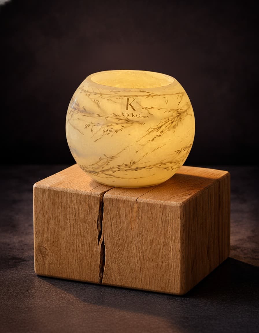 Bougie décorative en cire Rose Ancienne — KIMKO