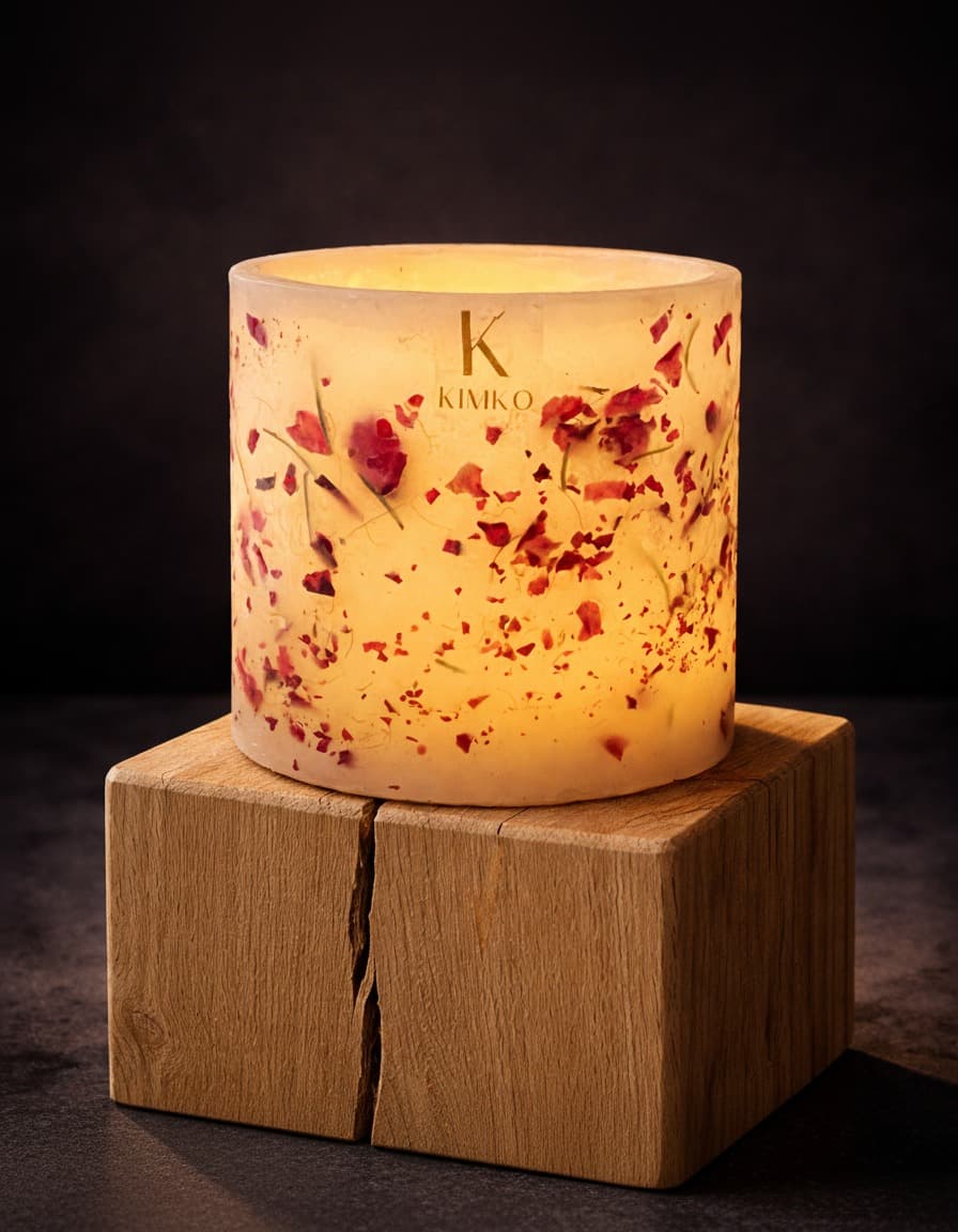 Bougie décorative en cire Champ de Lavande — KIMKO