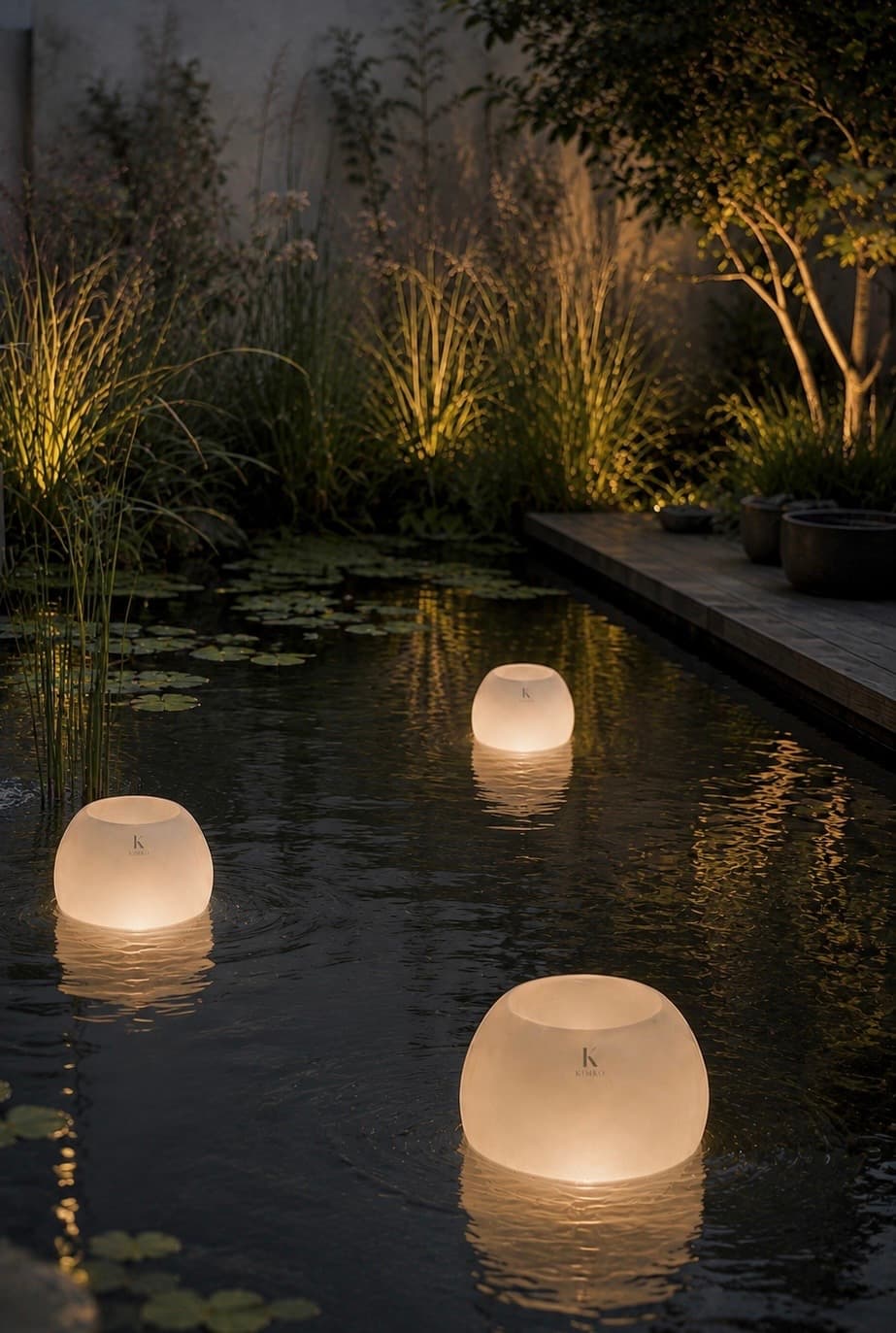 Bougie décorative en cire pools — Les PURES (flottantes) — KimKo