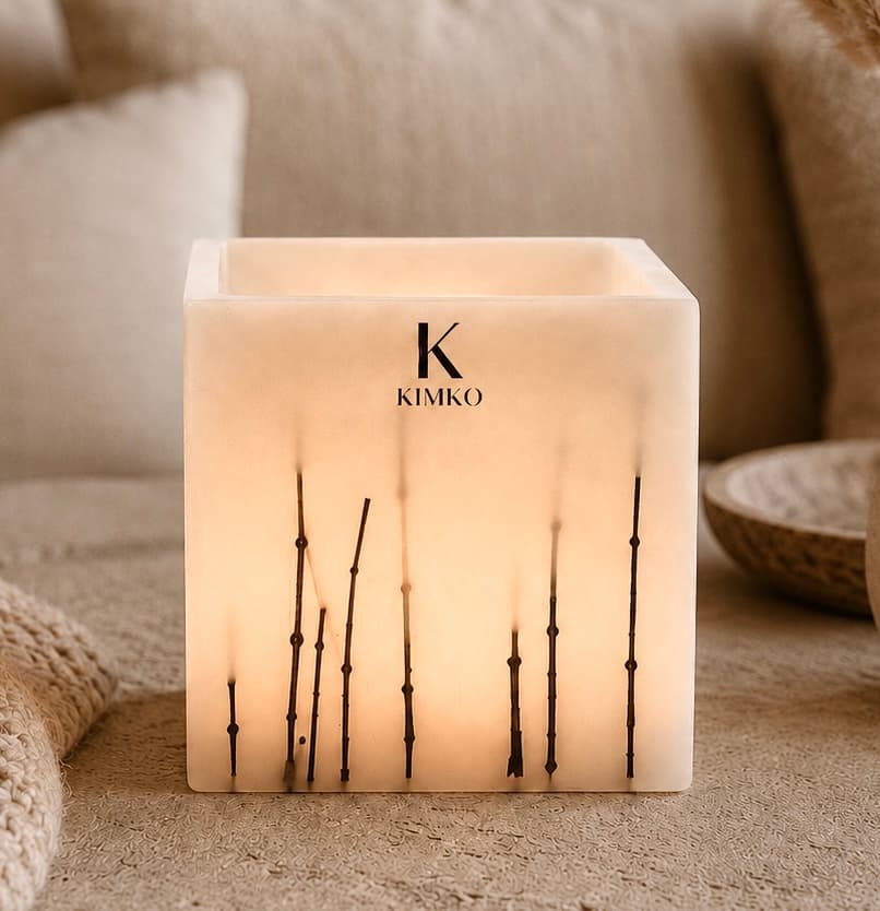 Bougie décorative en cire naturals — Les WOODSTICKS — KimKo