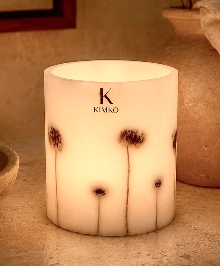 Bougie décorative en cire naturals — Poméa — KimKo