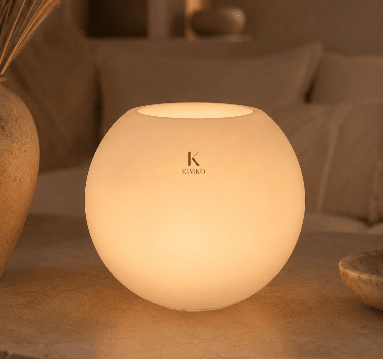 Bougie décorative en cire pures — Les PURES (sphériques) — KimKo