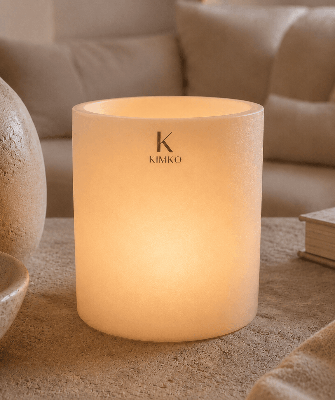Bougie décorative en cire pures — Les PURES (rondes) — KimKo