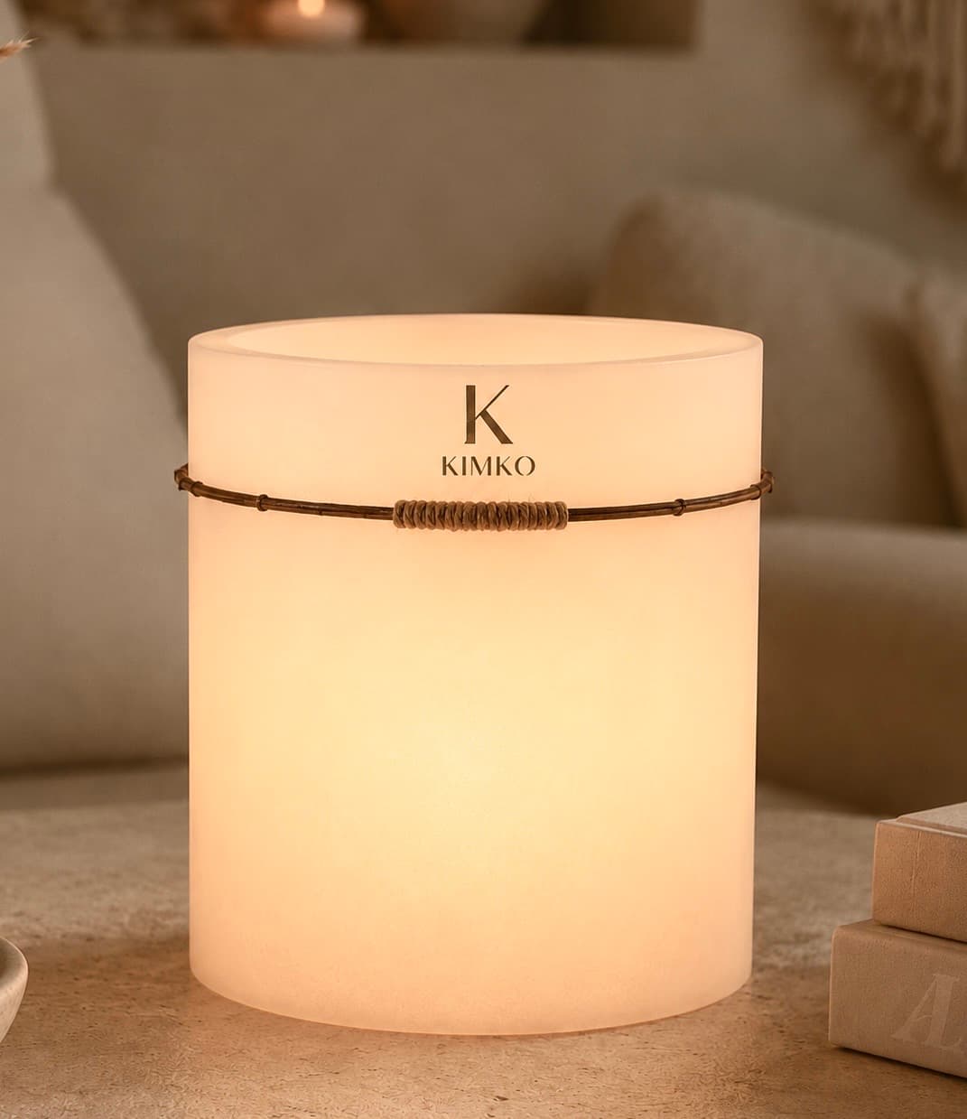 Bougie décorative en cire naturals — Les CORDONS — KimKo