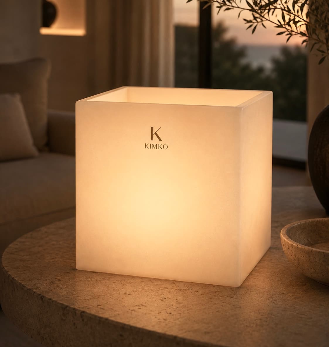 Bougie décorative en cire pures — Les PURES (carrées) — KimKo
