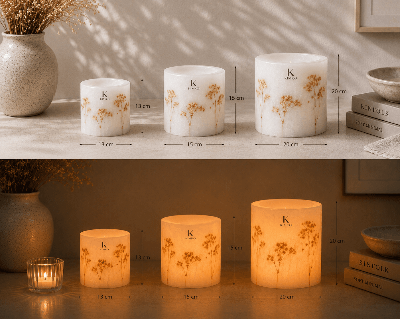 Bougie décorative en cire flowers — Les GYPSYS — KimKo